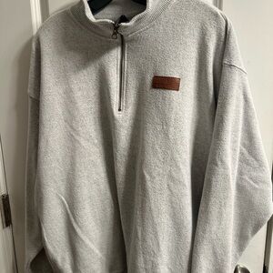 Outfitter Trading  Co. Gray Zip-Up Sweater Size  Size XL